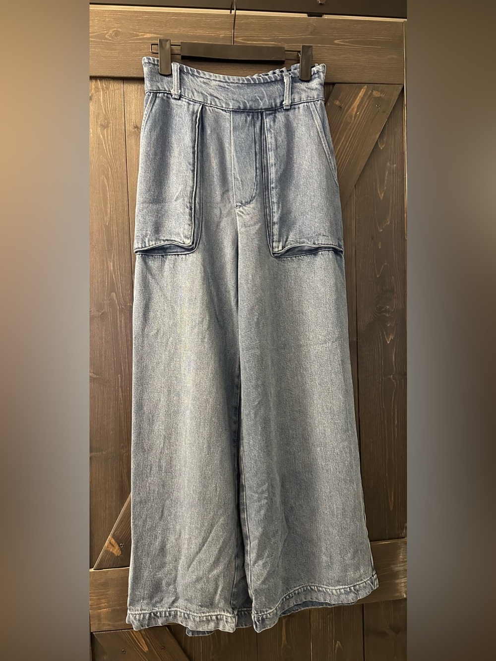 YFB Wide Leg Light Wash Denim Pants - Size S